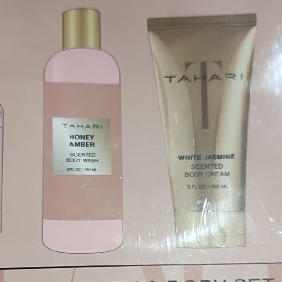 NWT Tahari Limited Edition Bath & Body Set - Pink and Gold - Picture 5 of 11